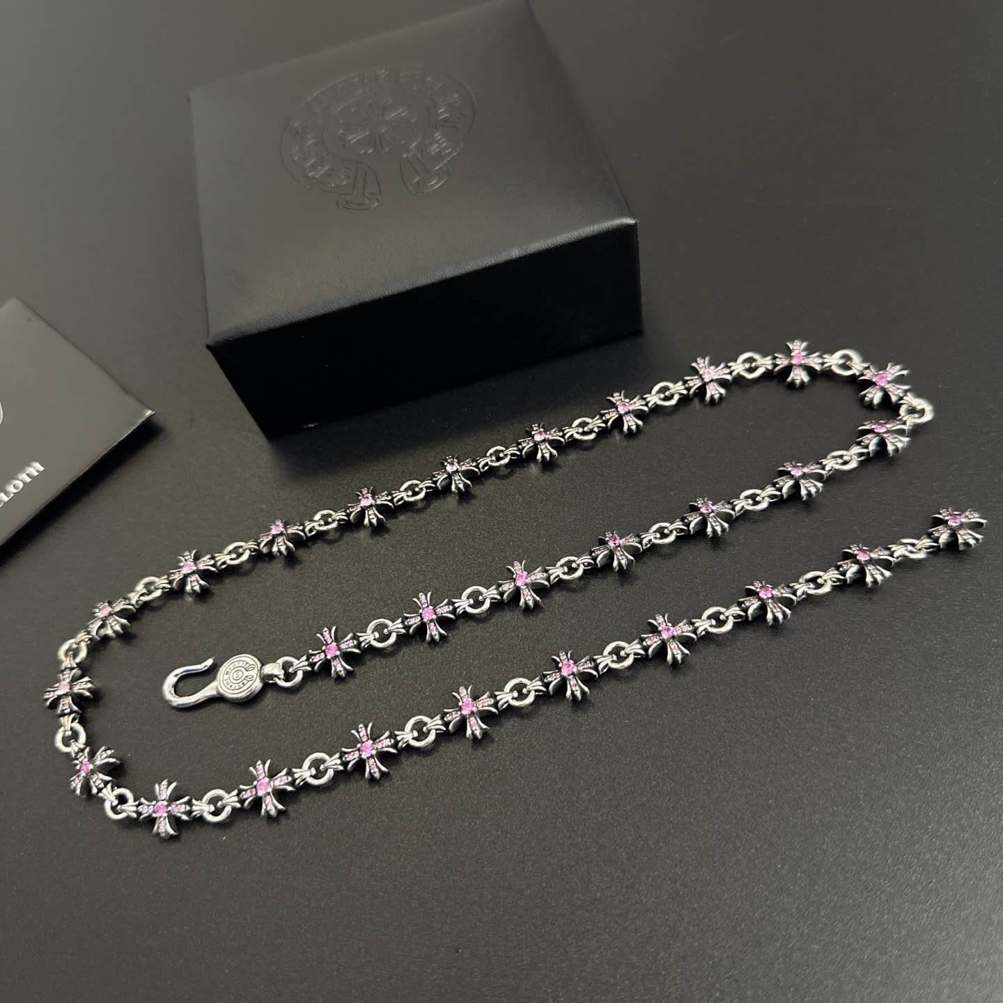 Chrome Hearts Silver Bee Chain Necklace